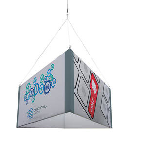 8' Triangle EuroFit Fabric Hanging Banner Kit