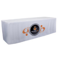8' Fitted Table Throw Dye-Sublimated (Full-Color, Front Only)