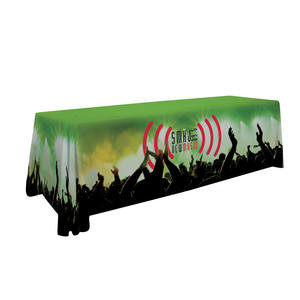 8' Premium Table Throw Dye-Sublimated (Full-Color, Full Bleed)