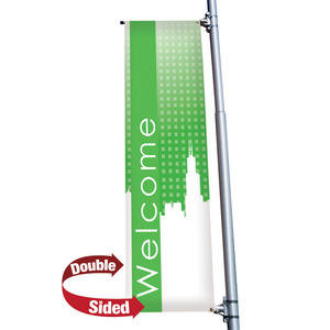 24" x 72" 18 oz. Opaque Material Boulevard Double-Sided Banner