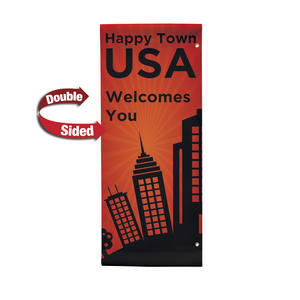 30" x 72" 18 oz. Opaque Material Boulevard Double-Sided Banner