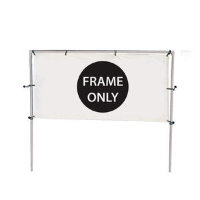 10'W x 5'H In-Ground Single Banner Hardware Only