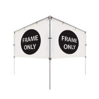 10'W x 5'H In-Ground V-Shape Banner Hardware Only