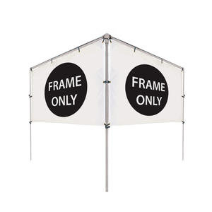 10'W x 5'H In-Ground V-Shape Banner Hardware Only