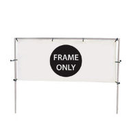 12' (W) x 5' (H) In-Ground Single Banner Hardware Only