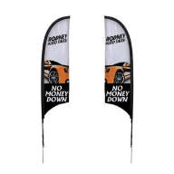 7&#039; Razor Sail Sign Kit Double-Sided with Spike Base - 7' Razor Sail Sign Kit Double-Sided with Spike Base